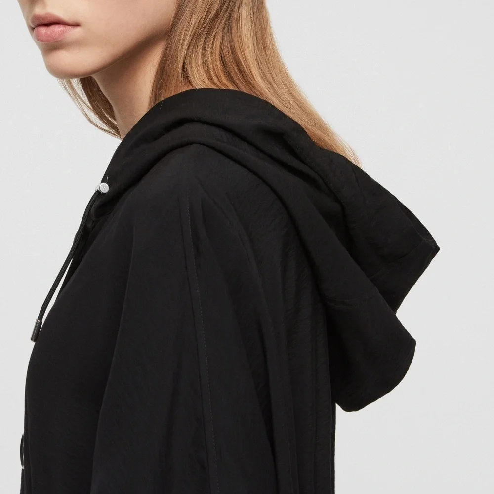 ALLSAINTS Lightweight Bay Parka Black Small - Picture 5 of 6